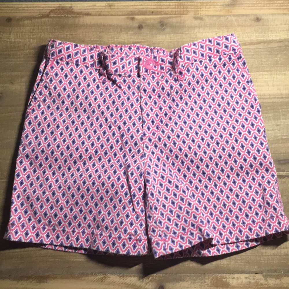 Girls printed jeans shorts with elastic waist